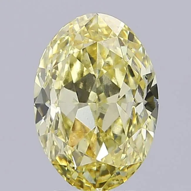 3.54ct Oval Lab Grown Diamond (Colour Fancy Intense Yellow, Clarity VS1, IGI Certified)