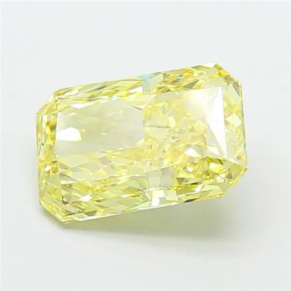 3.70ct Radiant Lab Grown Diamond (Colour Fancy Vivid Yellow, Clarity VS2, IGI Certified)