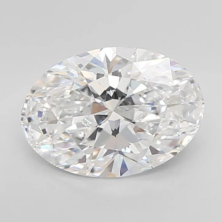 3.78ct Oval Lab Grown Diamond (Colour D, Clarity IF, Cut EX, IGI Certified)