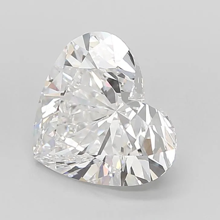 4.20ct Heart Lab Grown Diamond (Colour E, Clarity IF, Cut EX, IGI Certified)