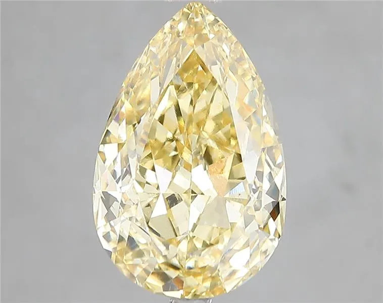 5.02ct Pear Lab Grown Diamond (Colour Fancy Vivid Yellow, Clarity VS1, IGI Certified)