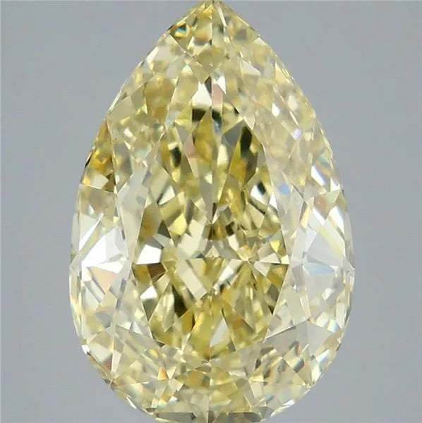 5.07ct Pear Lab Grown Diamond (Colour Fancy Intense Yellow, Clarity VS1, IGI Certified)