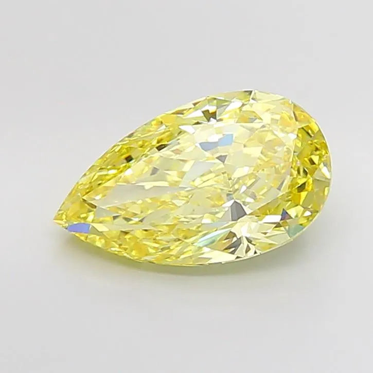 5.09ct Pear Lab Grown Diamond (Colour Fancy Intense Yellow, Clarity VVS2, IGI Certified)