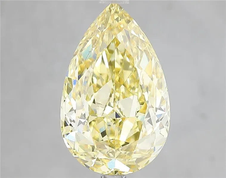 5.09ct Pear Lab Grown Diamond (Colour Fancy Vivid Yellow, Clarity VS1, IGI Certified)
