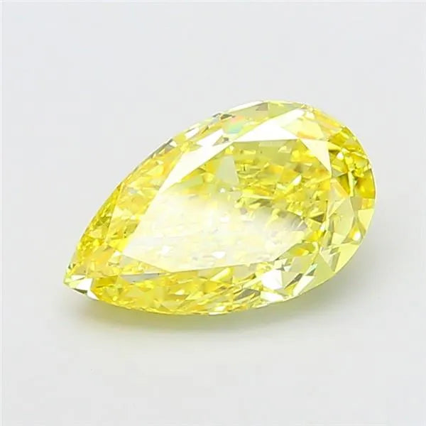 5.12ct Pear Lab Grown Diamond (Colour Fancy Intense Yellow, Clarity VS2, IGI Certified)