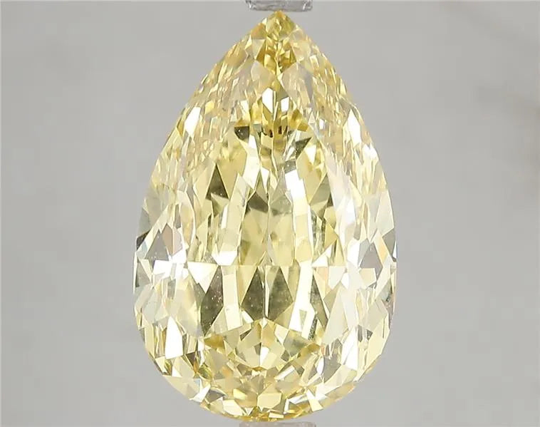 5.13ct Pear Lab Grown Diamond (Colour Fancy Vivid Yellow, Clarity VS2, IGI Certified)