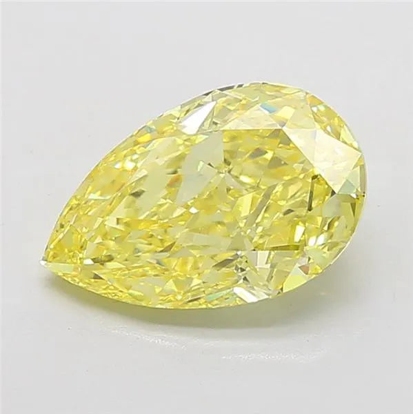 5.53ct Pear Lab Grown Diamond (Colour Fancy Intense Yellow, Clarity VS1, IGI Certified)