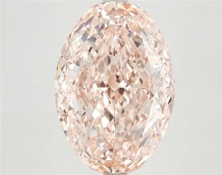 6.12ct Oval Lab Grown Diamond (Colour Fancy Vivid Pink, Clarity VVS2, IGI Certified)