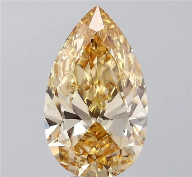 6.58ct Pear Lab Grown Diamond (Colour Fancy Intense Yellow, Clarity VVS2, IGI Certified)