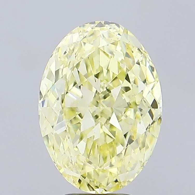 7.01ct Oval Lab Grown Diamond (Colour Fancy Intense Yellow, Clarity VS1, IGI Certified)