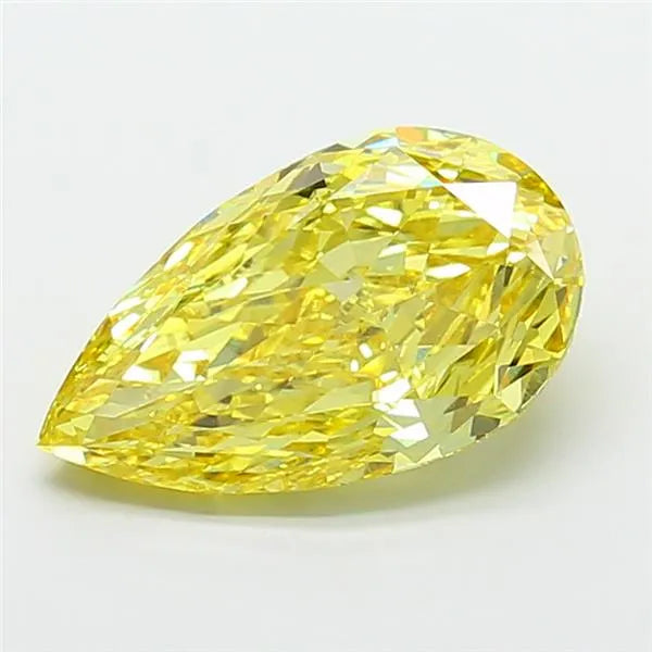 8.02ct Pear Lab Grown Diamond (Colour Fancy Intense Yellow, Clarity VVS2, IGI Certified)