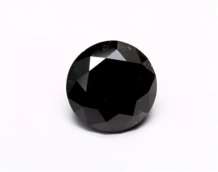 8.08ct Round Natural Diamond (Colour Fancy Black, Clarity VVS2, Cut EX, GIA Certified)