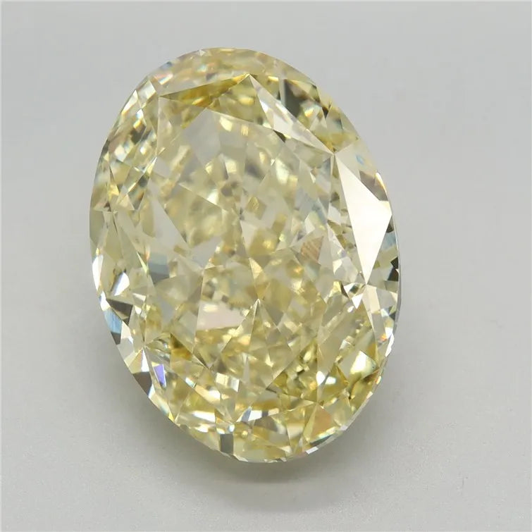 8.11ct Oval Lab Grown Diamond (Colour Fancy Yellow, Clarity VVS2, IGI Certified)
