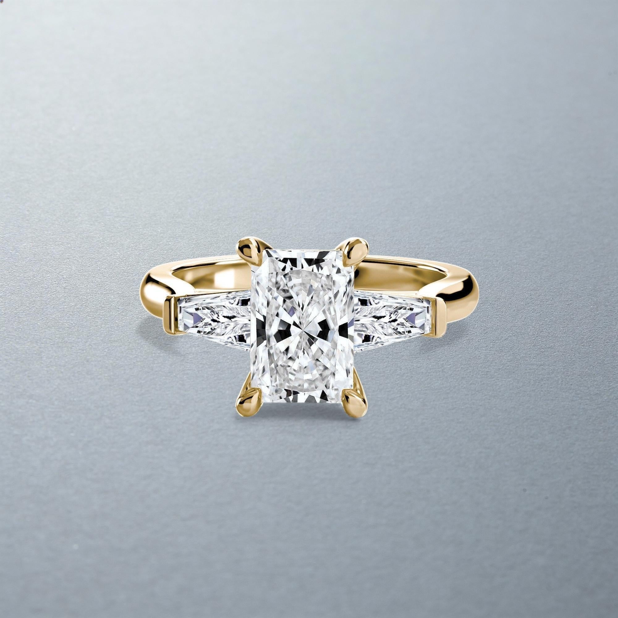 The Alexandra three stone ring