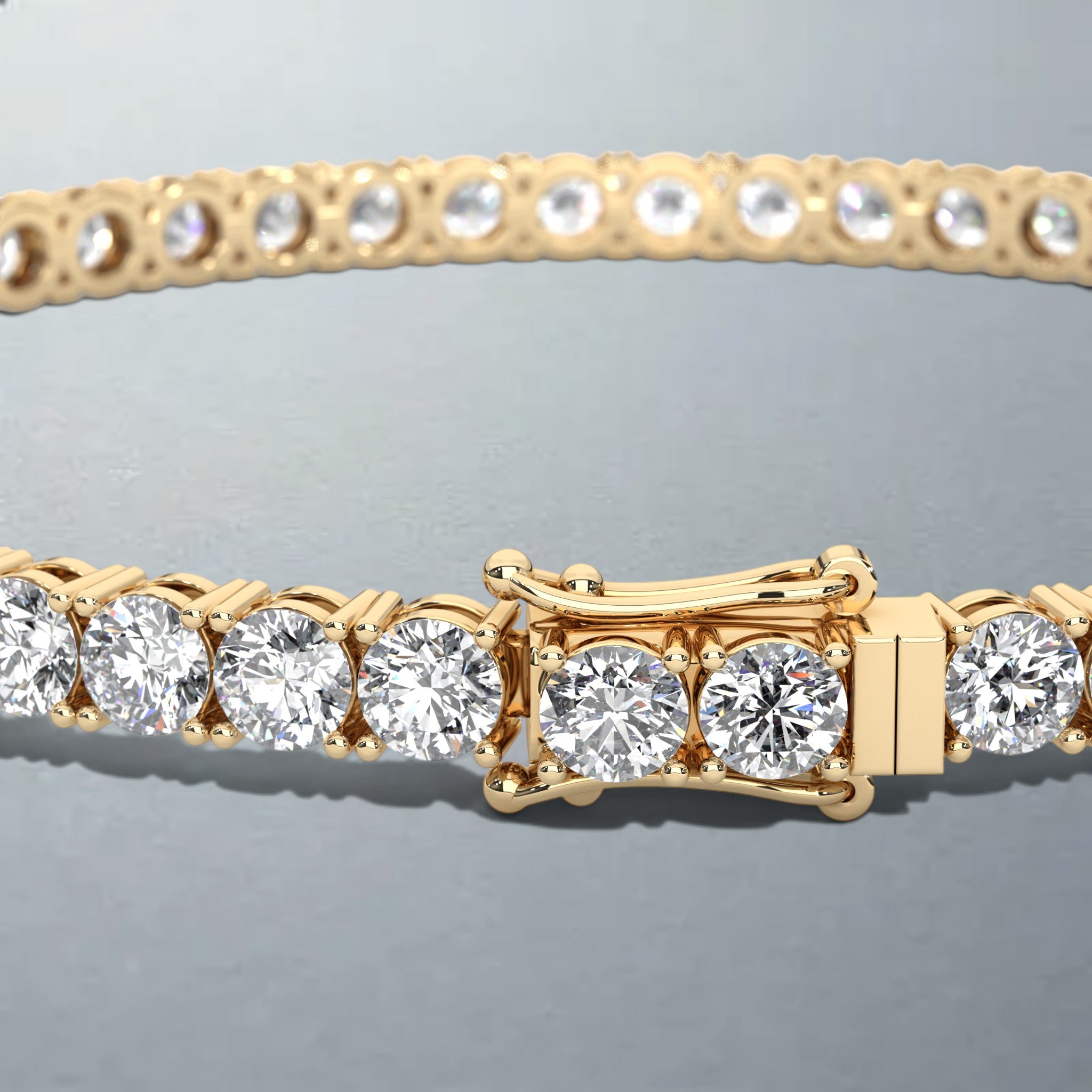 Carateu 6.00ct lab diamond tennis bracelet with 3mm diamonds, showcasing sparkling DEF/VS clarity and elegant design.