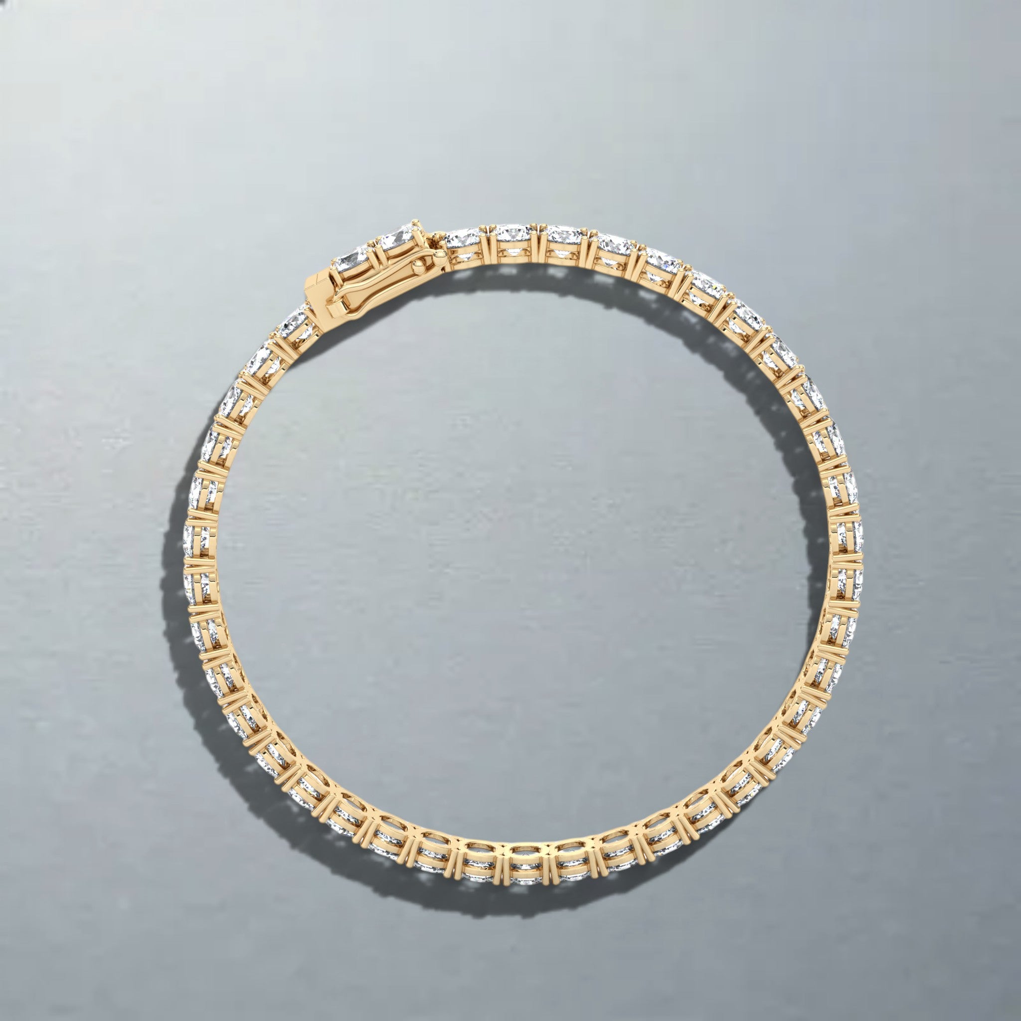 Carateu 10.25ct lab diamond tennis bracelet with 4mm diamonds, featuring DEF/VS clarity, elegant jewelry for special occasions