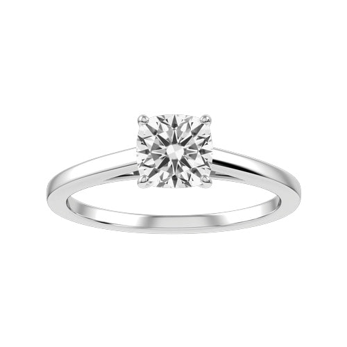 Cushion Lab-grown Diamond Bridal Ring — down