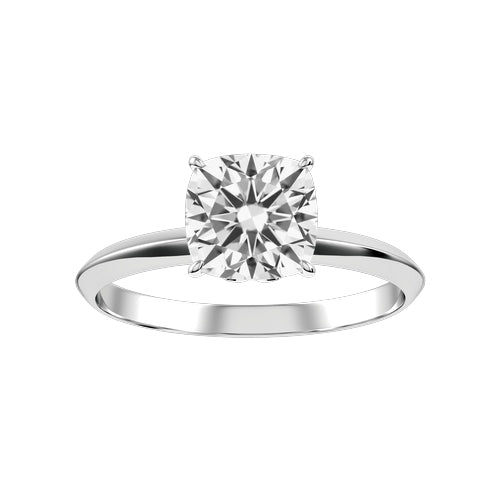 Cushion Lab-grown Diamond Bridal Ring — down
