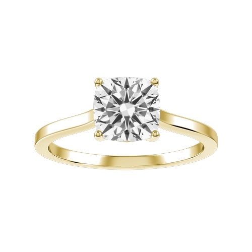 Cushion Lab-grown Diamond Bridal Ring — down