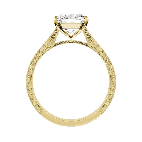 Cushion Lab-grown Diamond Bridal Ring — front