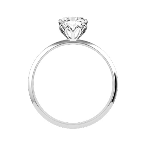Cushion Lab-grown Diamond Bridal Ring — front