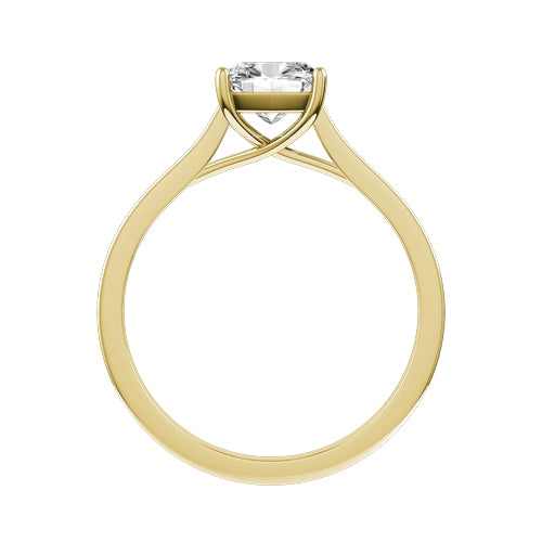 Cushion Lab-grown Diamond Bridal Ring — front