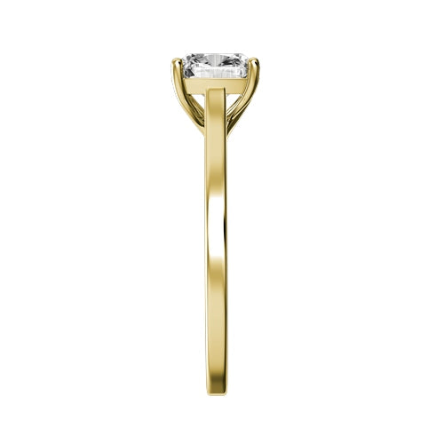 Cushion Lab-grown Diamond Bridal Ring — side
