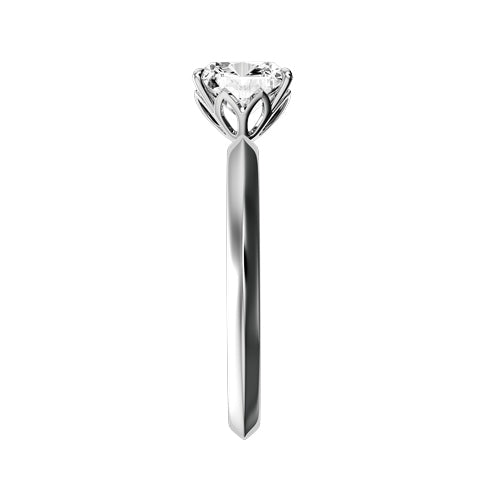 Cushion Lab-grown Diamond Bridal Ring — side