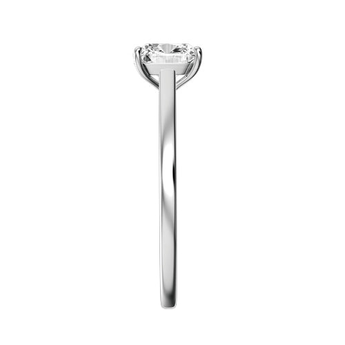 Cushion Lab-grown Diamond Bridal Ring — side