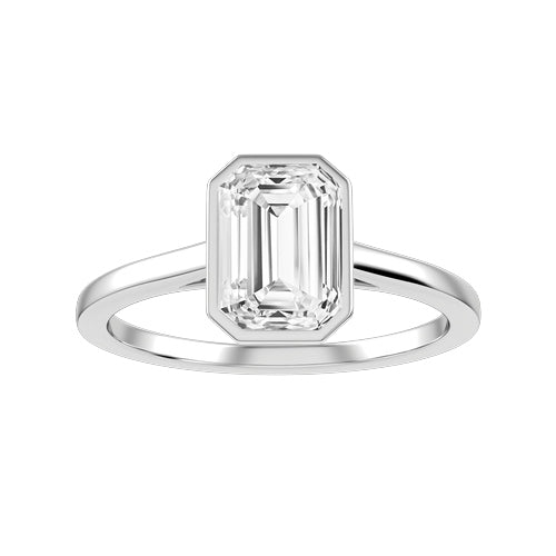 Yellow gold solitaire engagement ring