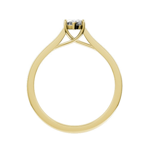 Marquise Lab-grown Diamond Bridal Ring — front