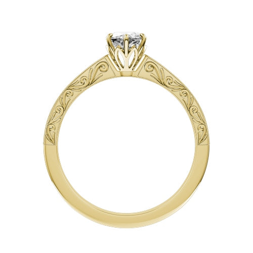Marquise Lab-grown Diamond Bridal Ring — front
