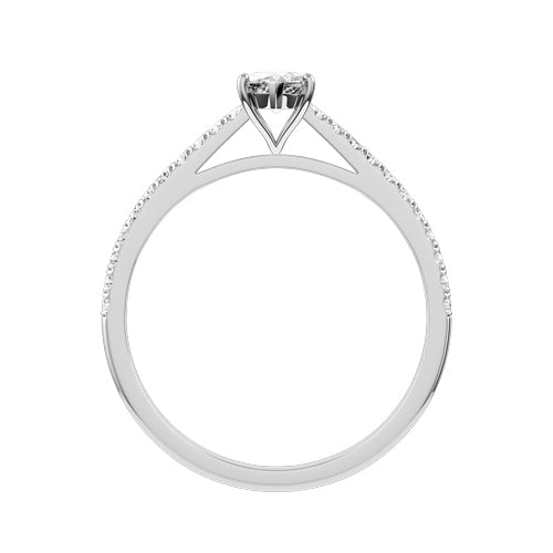 Marquise Lab-grown Diamond Bridal Ring — front