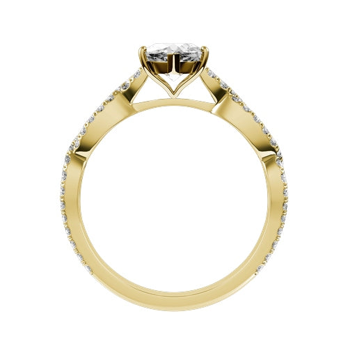 Marquise Lab-grown Diamond Bridal Ring — front