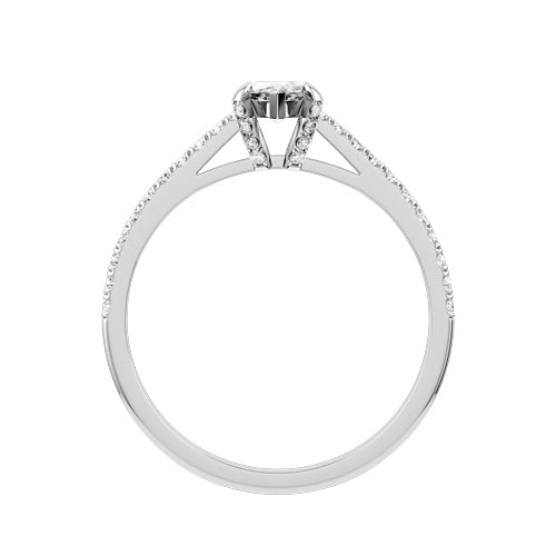 Marquise Lab-grown Diamond Bridal Ring — front