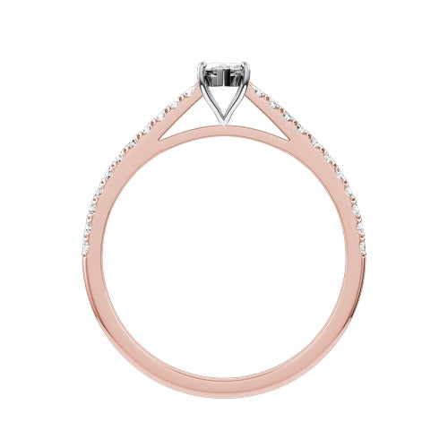Marquise Lab-grown Diamond Bridal Ring — front