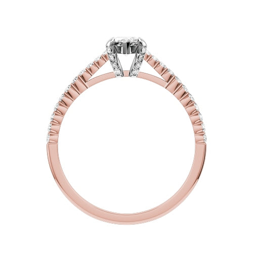 Marquise Lab-grown Diamond Bridal Ring — front