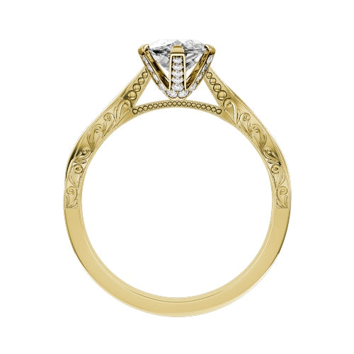 Marquise Lab-grown Diamond Bridal Ring — front
