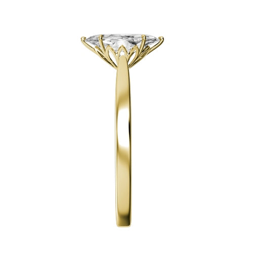 Marquise Lab-grown Diamond Bridal Ring — side