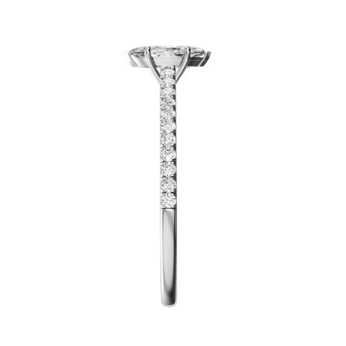 Marquise Lab-grown Diamond Bridal Ring — side