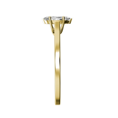 Marquise Lab-grown Diamond Bridal Ring — side