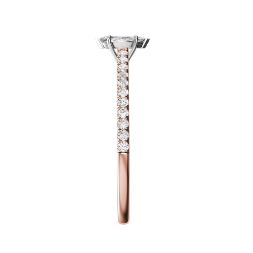 Marquise Lab-grown Diamond Bridal Ring — side
