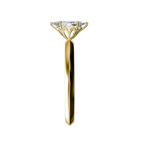 Marquise Natural Diamond Bridal Ring — side
