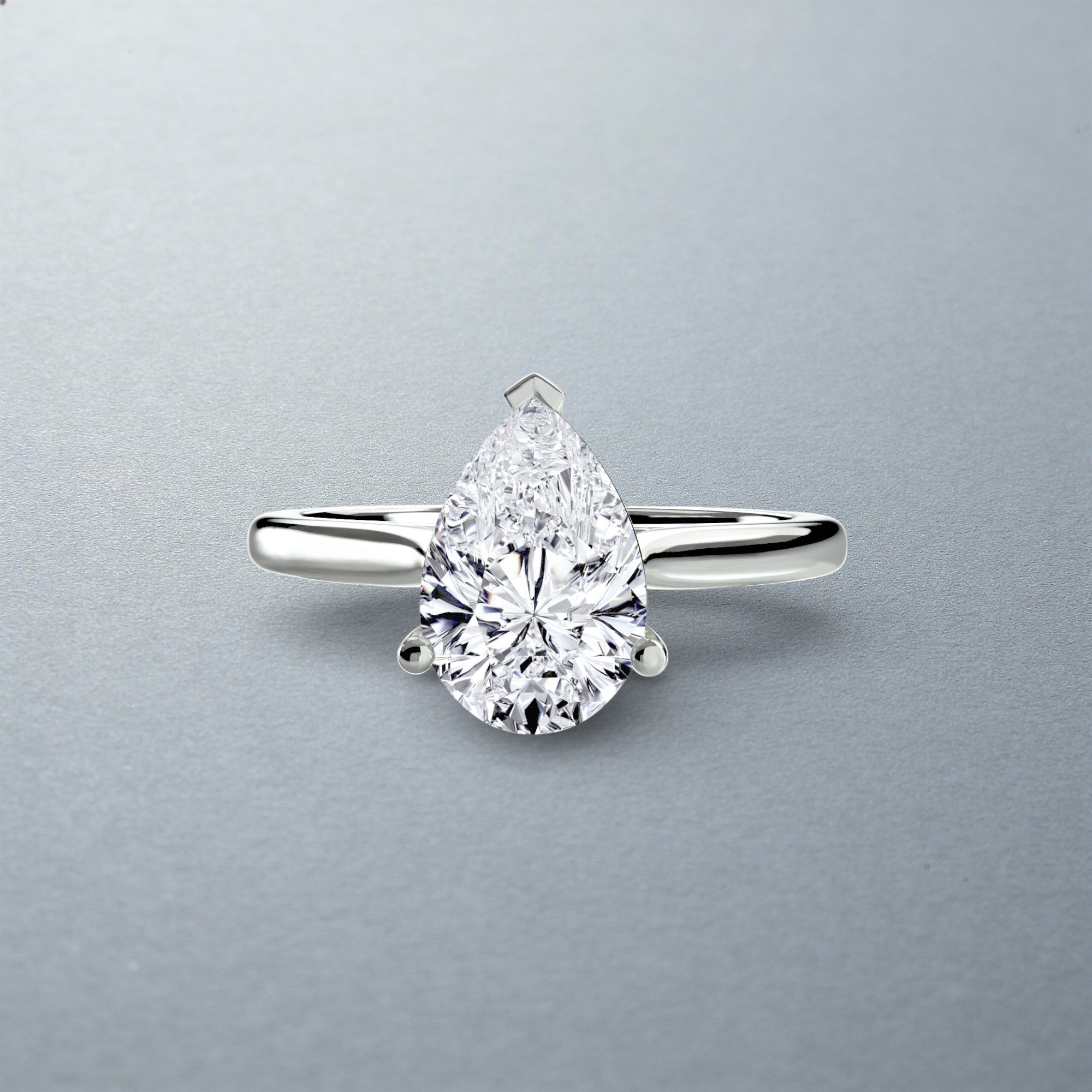 Carateu completed silver ring in Europe size 52, showcasing a sleek, polished design with a smooth band and elegant finish.