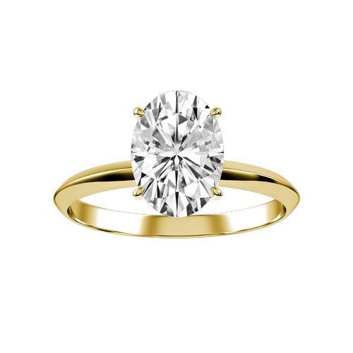 Oval Lab-grown Diamond Bridal Ring — down
