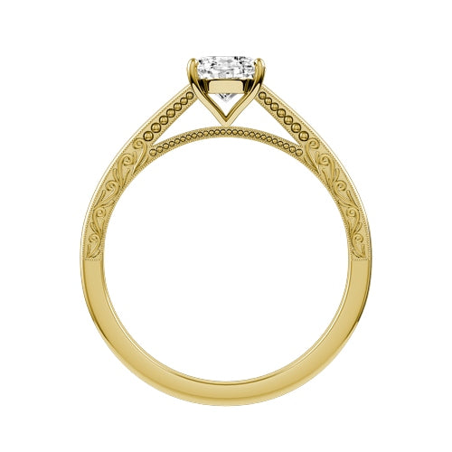 Oval Lab-grown Diamond Bridal Ring — front