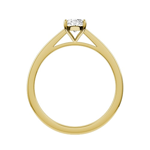 Oval Lab-grown Diamond Bridal Ring — front