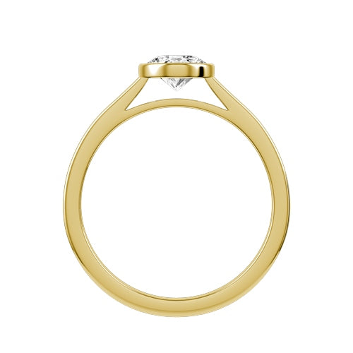 Oval Lab-grown Diamond Bridal Ring — front