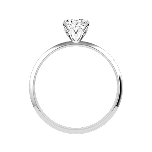 Oval Lab-grown Diamond Bridal Ring — front