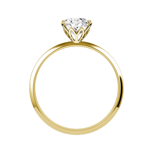 Oval Lab-grown Diamond Bridal Ring — front
